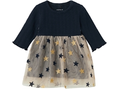 Name It dark sapphire star tulle dress
